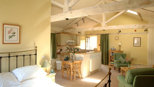 Interior open plan of Stable Apartment, Cromer, Norfolk